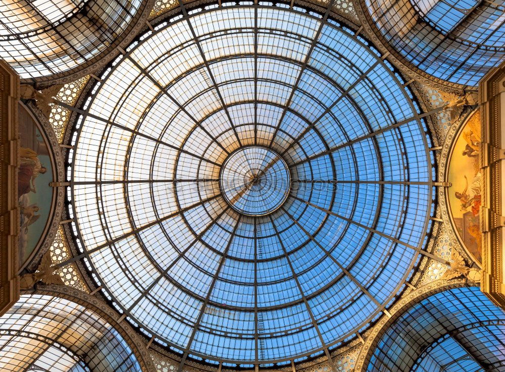 Dome in Galleria Vittorio Emanuele, Milan, Italy