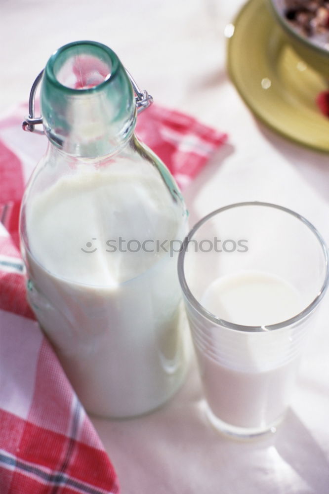 Similar – homemade yogurt in a glass jar