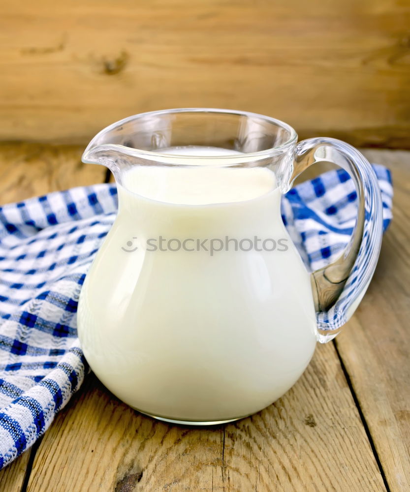 Similar – homemade yogurt in a glass jar