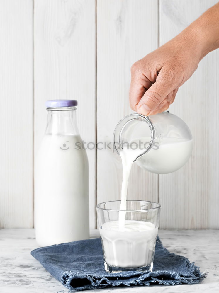 Glass bottle of milk Milk