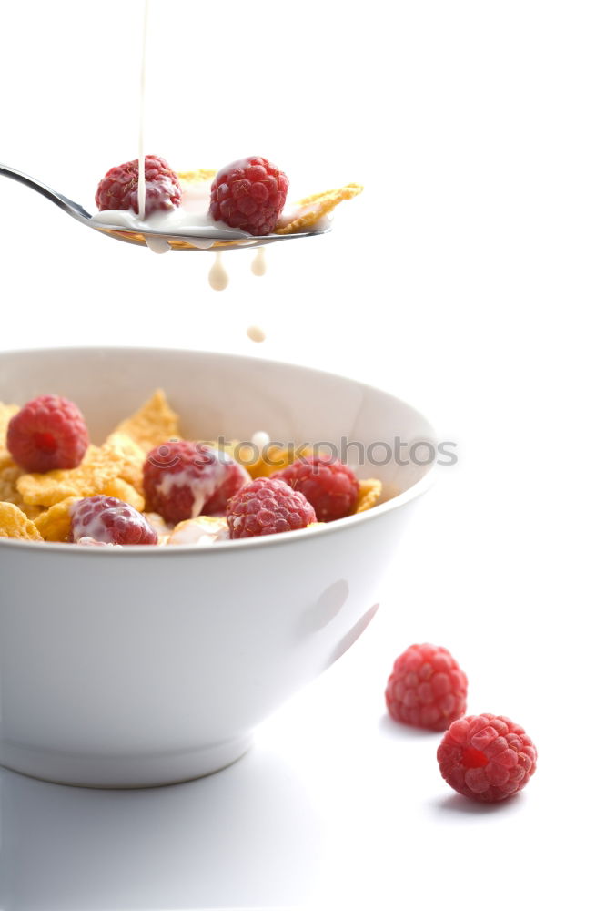 Similar – Image, Stock Photo Cornflakes in a bowl Fruit