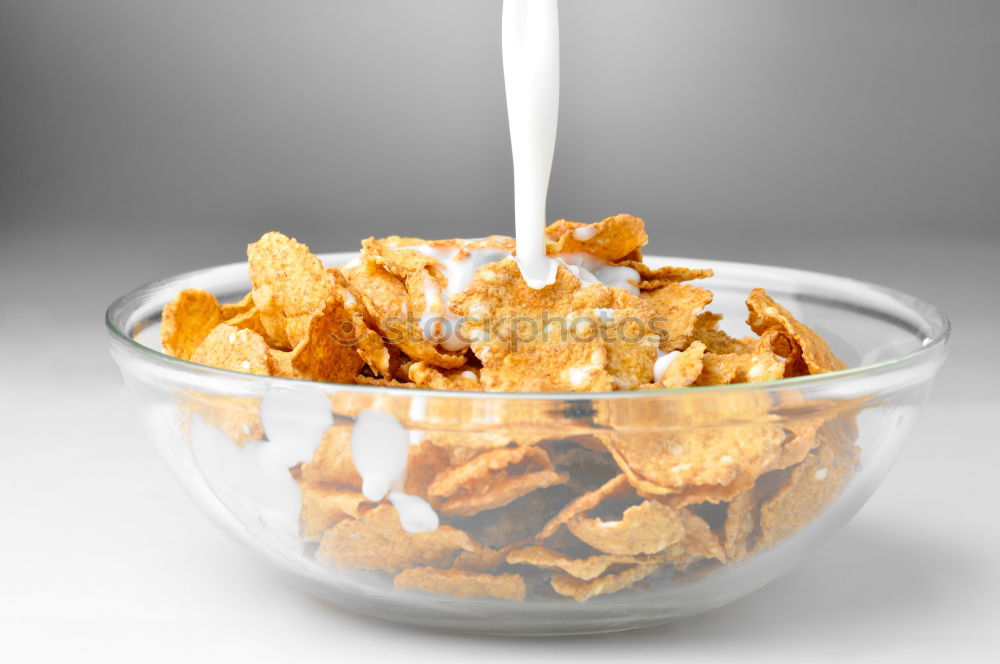 Similar – Image, Stock Photo Cornflakes in a bowl Fruit