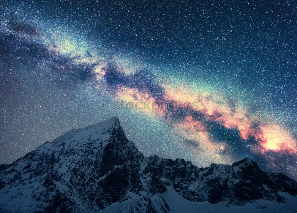 Similar – Stars in the mountains