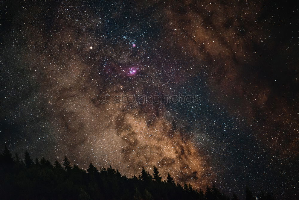 Similar – Astro landscape in the Palatinate Forest