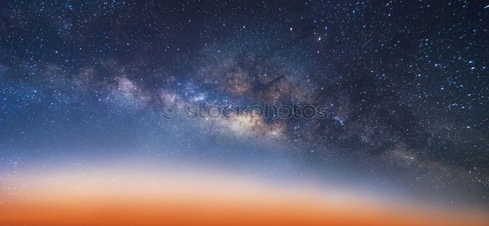 Similar – Milky Way over Lake Constance