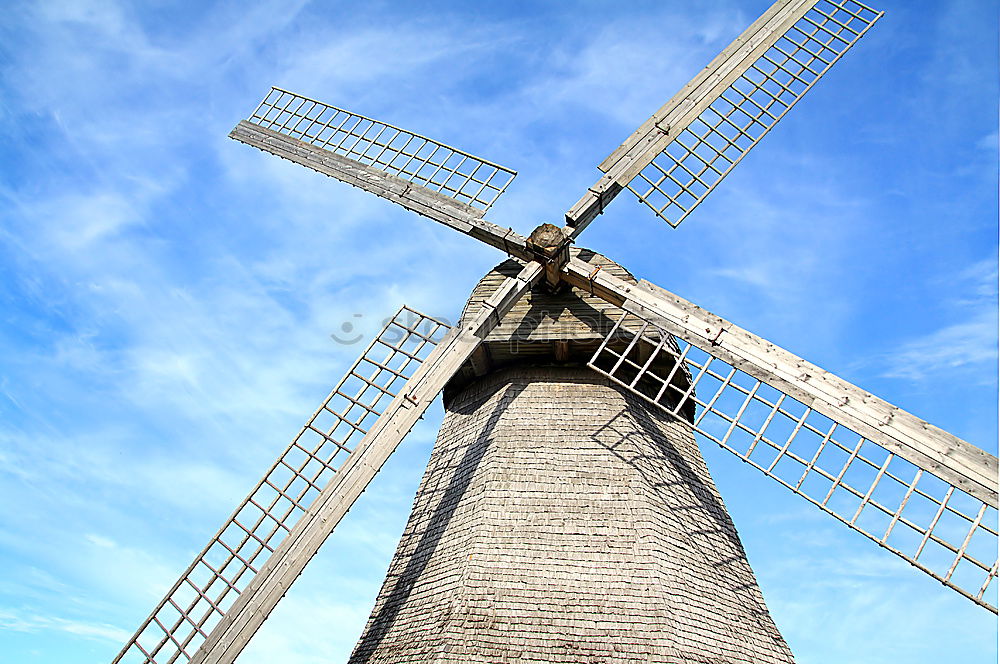 Similar – Image, Stock Photo X in the sky Windmill