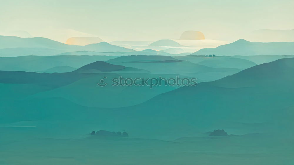 Image, Stock Photo Sound to Sound Blue Mountains.