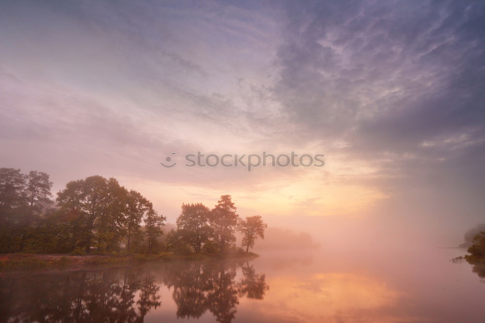 Similar – Image, Stock Photo Night on the river Pripyat