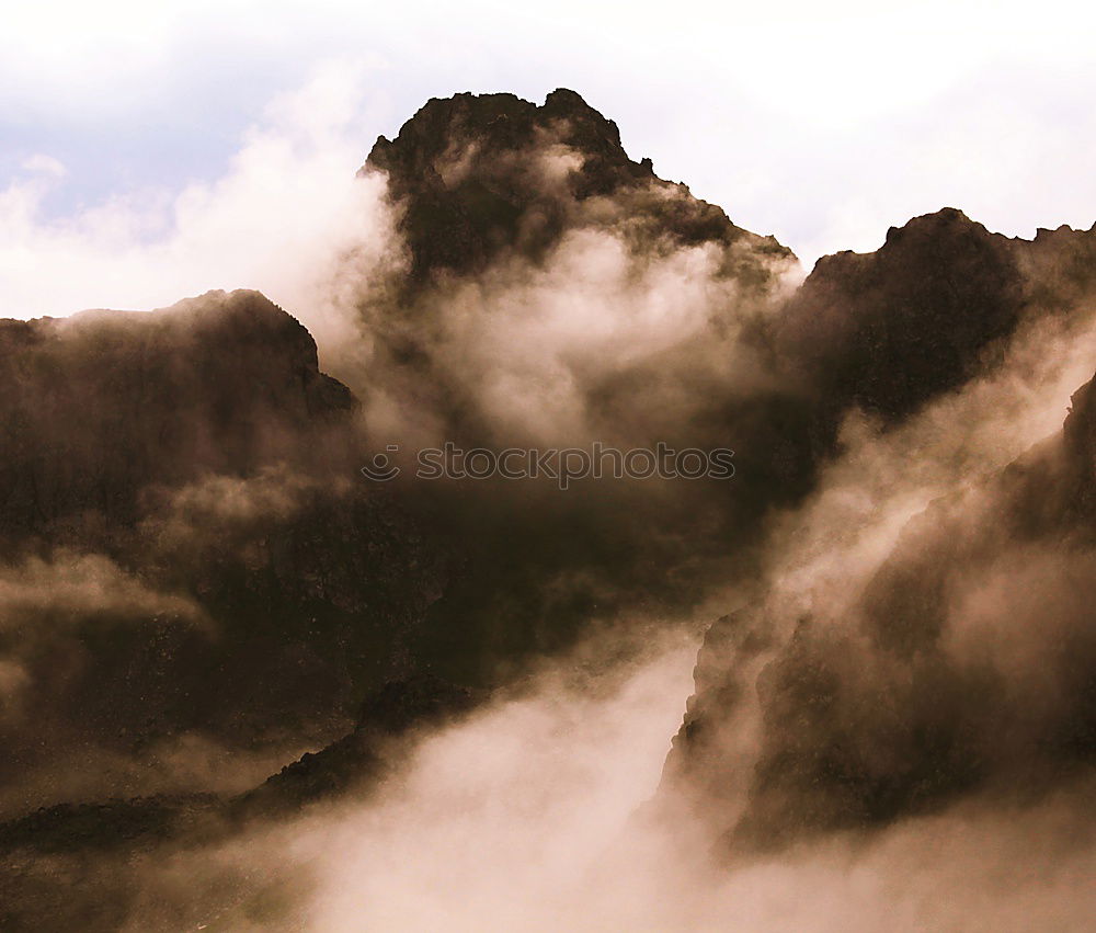 Similar – Image, Stock Photo View of rocky mountains peak