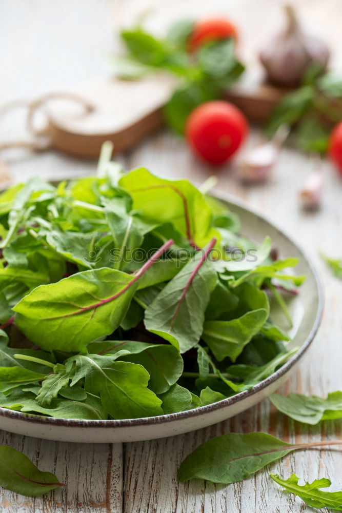 Similar – Image, Stock Photo Preparing fresh spinach for cooking