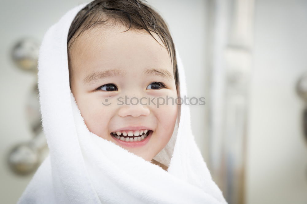 Similar – Close up face portrait little young asian boy