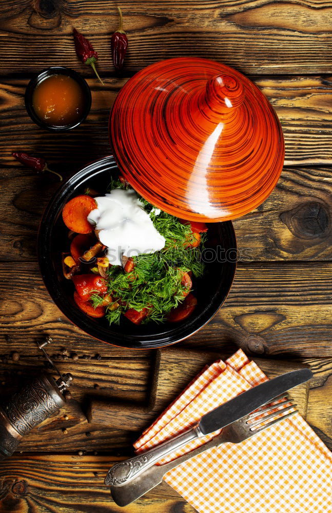 Similar – Image, Stock Photo Vegetarian summer rolls made with rice paper