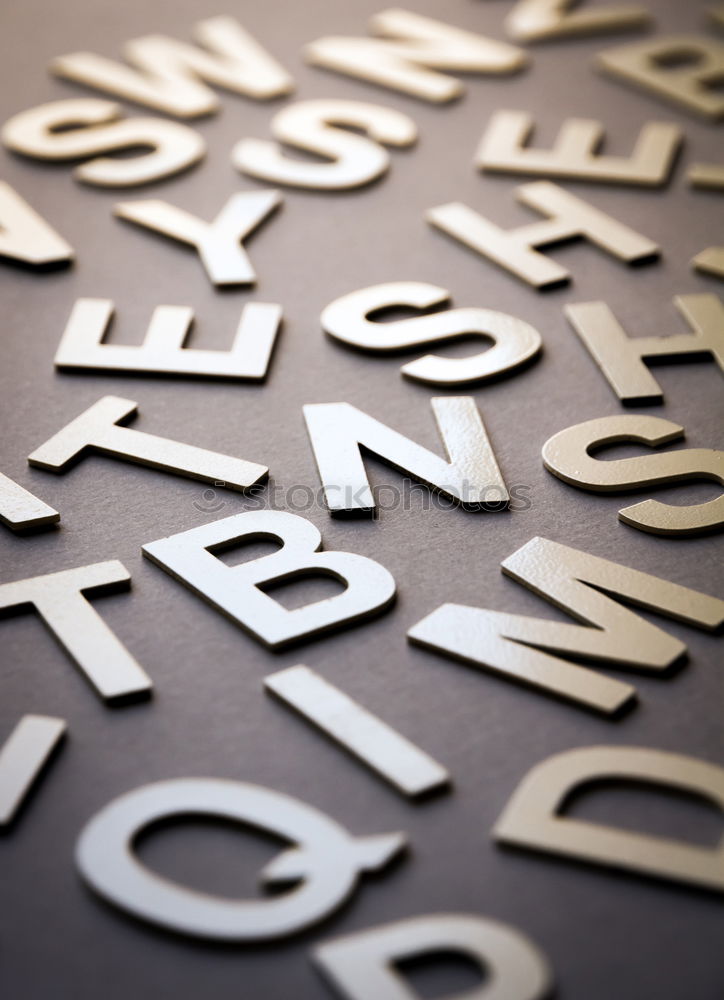 Similar – Image, Stock Photo alphabetical Characters