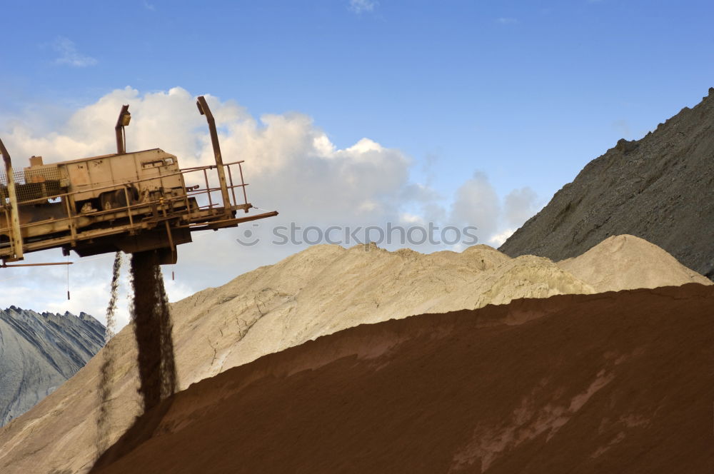 Similar – gravel pit Conveyor belt