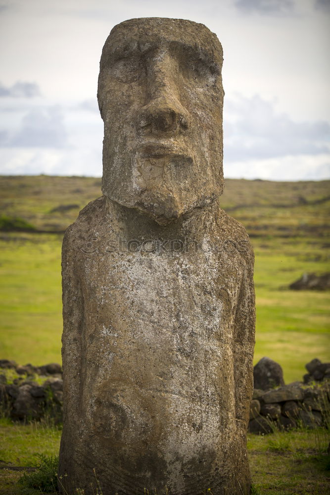 Similar – Image, Stock Photo mysteriuos muai statue symbol of an ancien culture