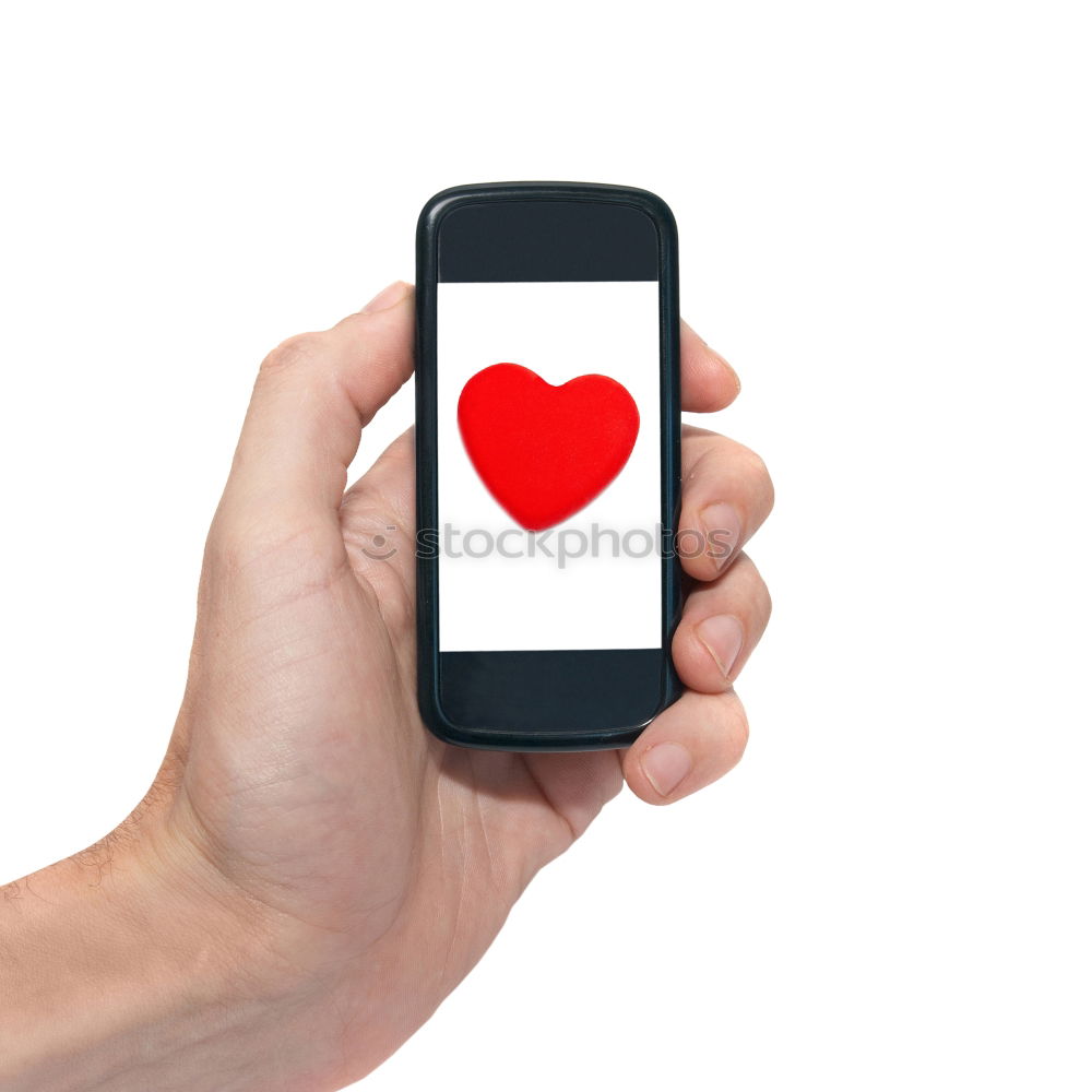 Image, Stock Photo smartphone love