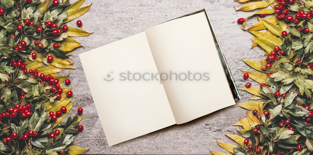 Similar – Woman arms doing christmas decoration in a wood table outdoors