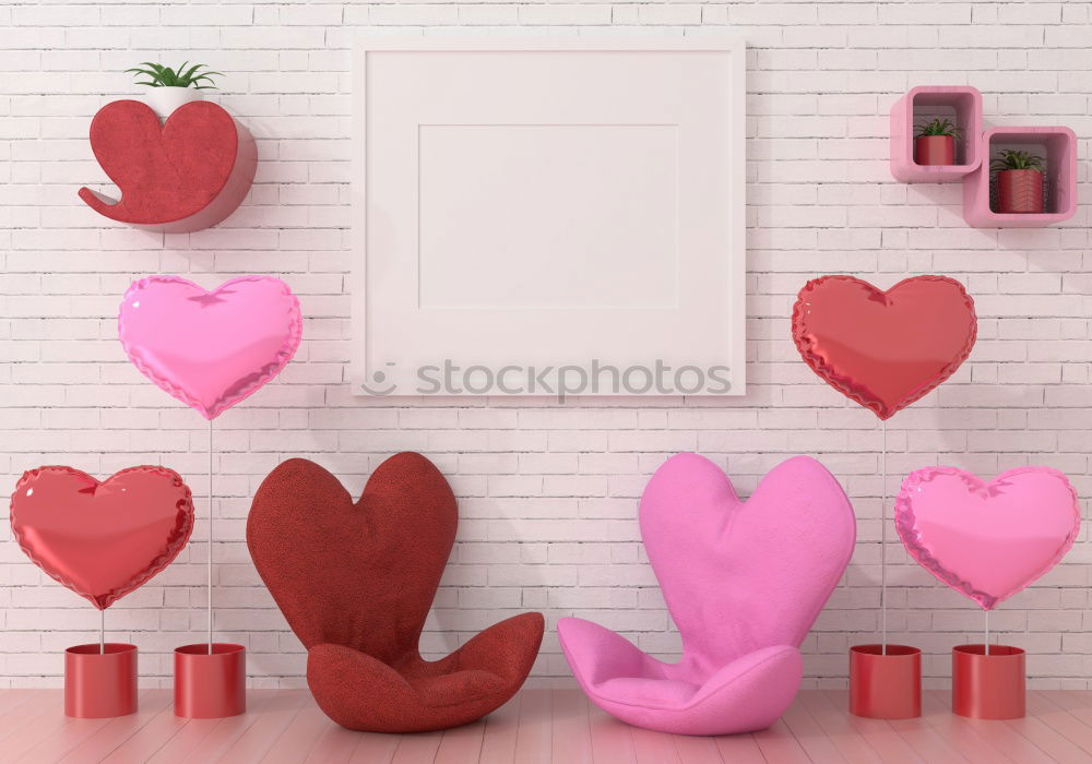 Similar – Image, Stock Photo Pink Valentine’s Day Decoration