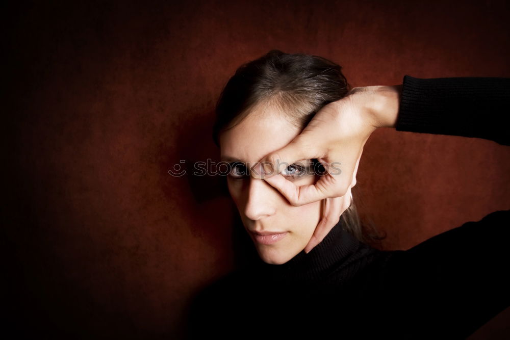 Similar – Image, Stock Photo Self Portrait The Other Side