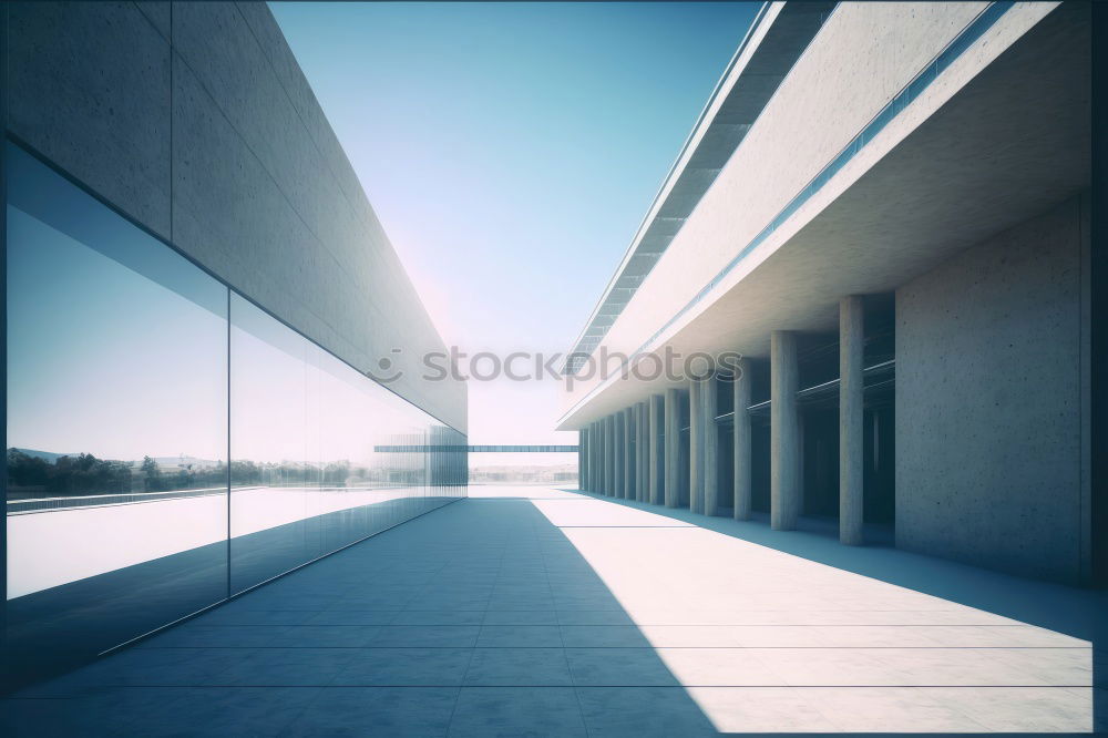 Similar – Image, Stock Photo Concrete II Parking lot