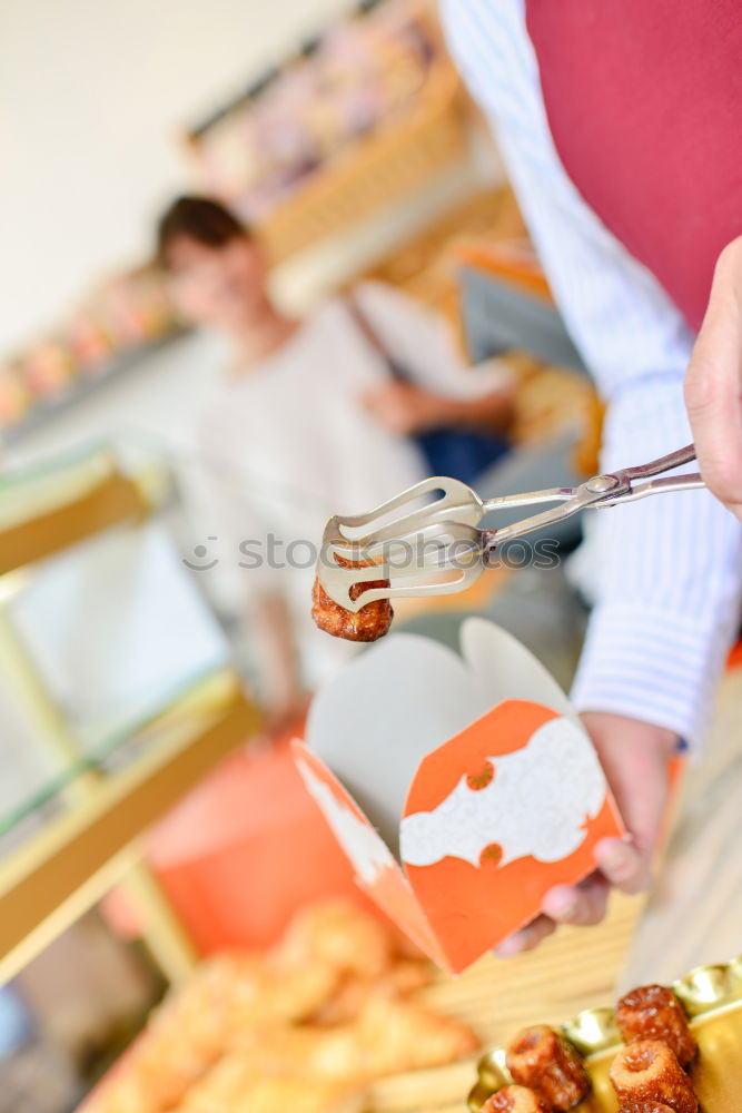 Similar – Image, Stock Photo Electronic scale with cheese in food shop