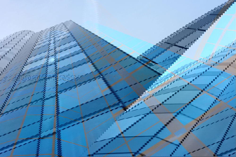 Similar – Image, Stock Photo sky mirrored in the windows of the office building