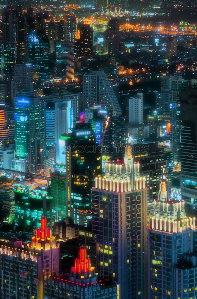 Similar – Image, Stock Photo Skyline of Havana at night with palm tree