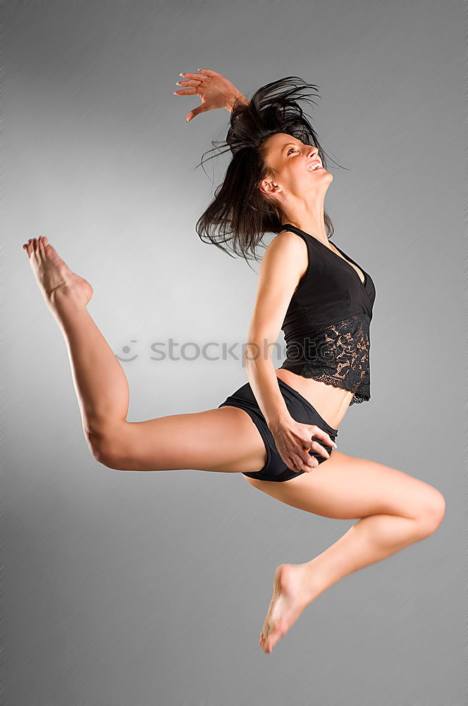 Similar – Ballet dancer with leg up