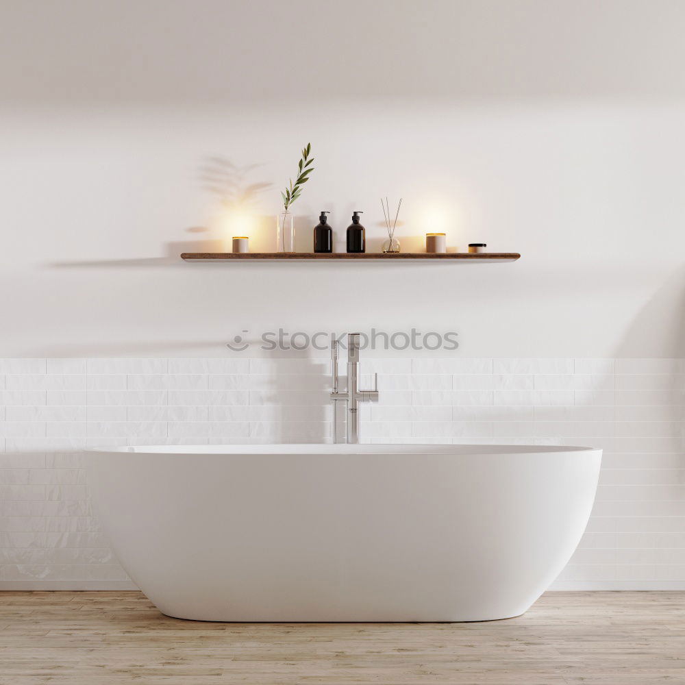 Similar – Image, Stock Photo Modern luxury bathtub in the bathroom interior