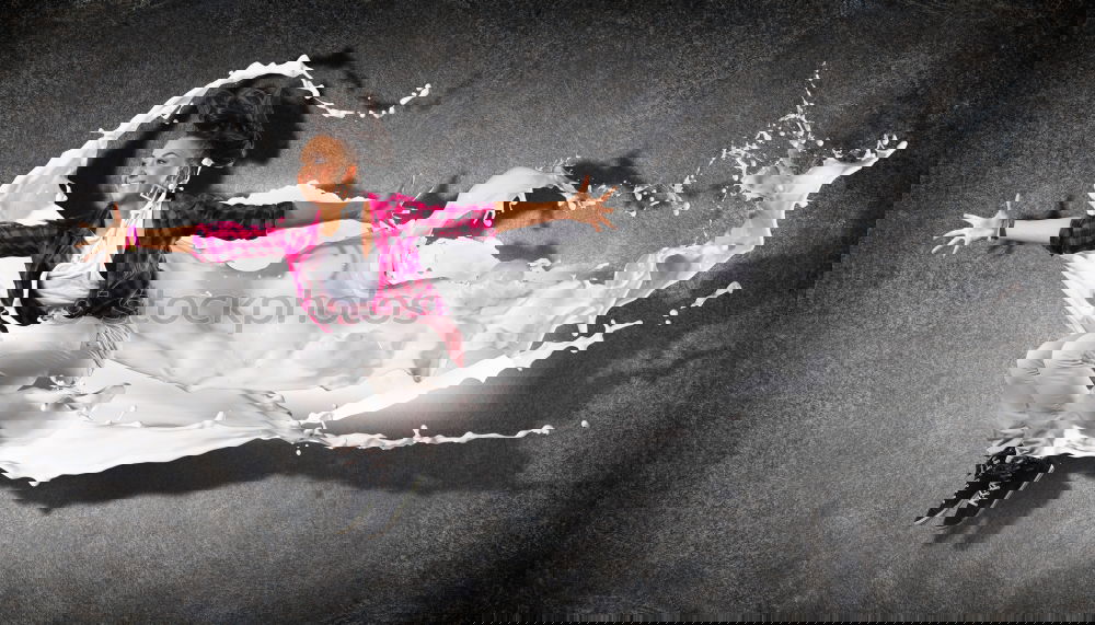 Similar – Image, Stock Photo Woman in dress dancing flamenco on scene