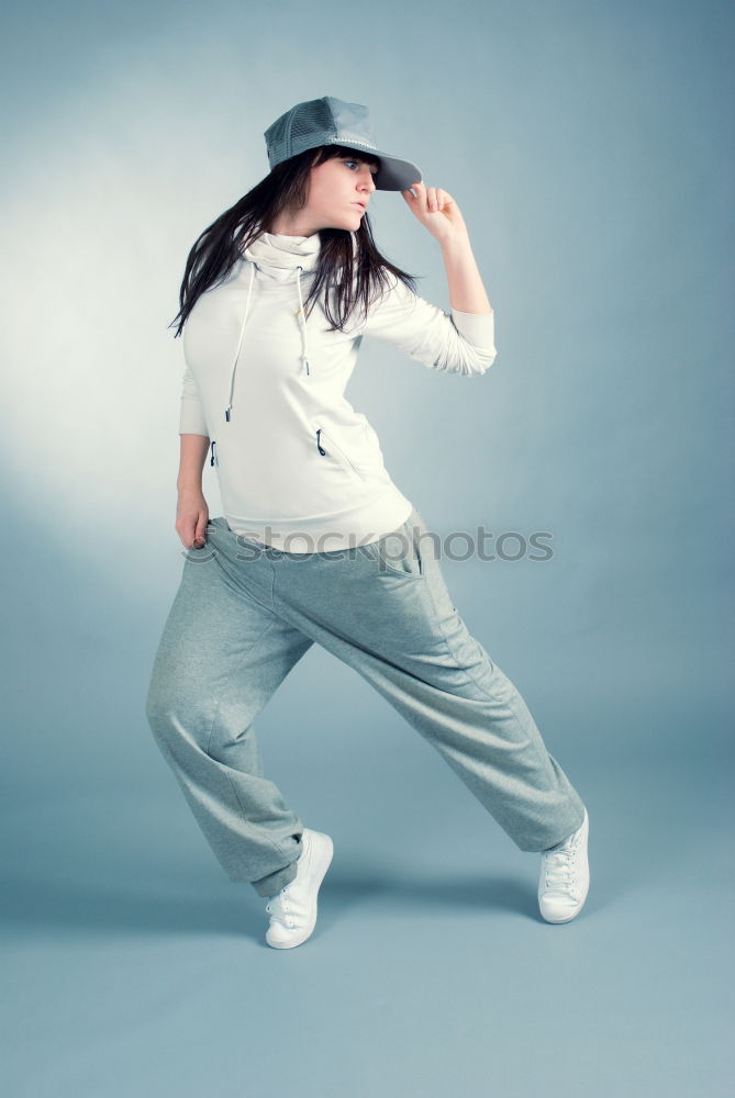 Similar – Stylish young woman posing