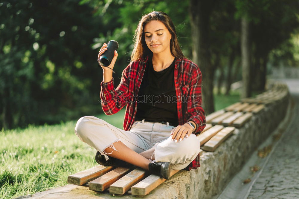 Similar – Image, Stock Photo Woman taking photographs with an old camera