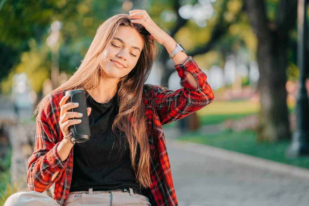 Similar – Image, Stock Photo Young stylish woman on street