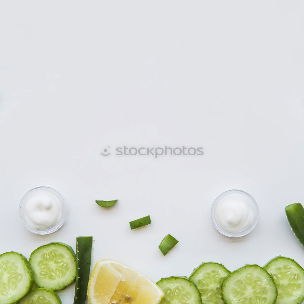 Similar – Pickled cucumbers made of home garden vegetables and herbs