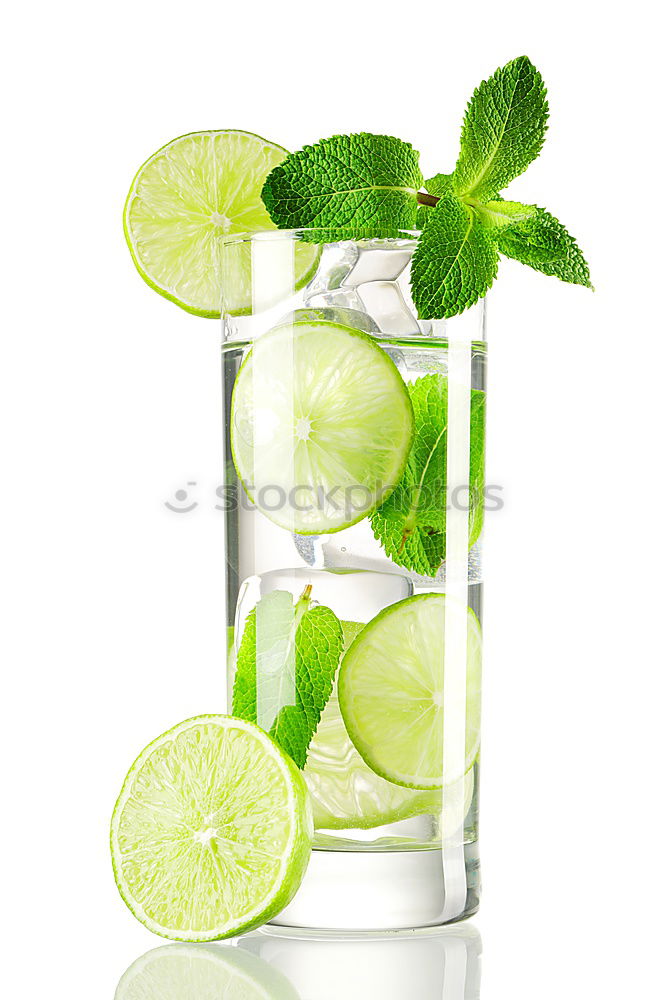 Similar – Image, Stock Photo Homemade refreshing drink with lemon juice and mint