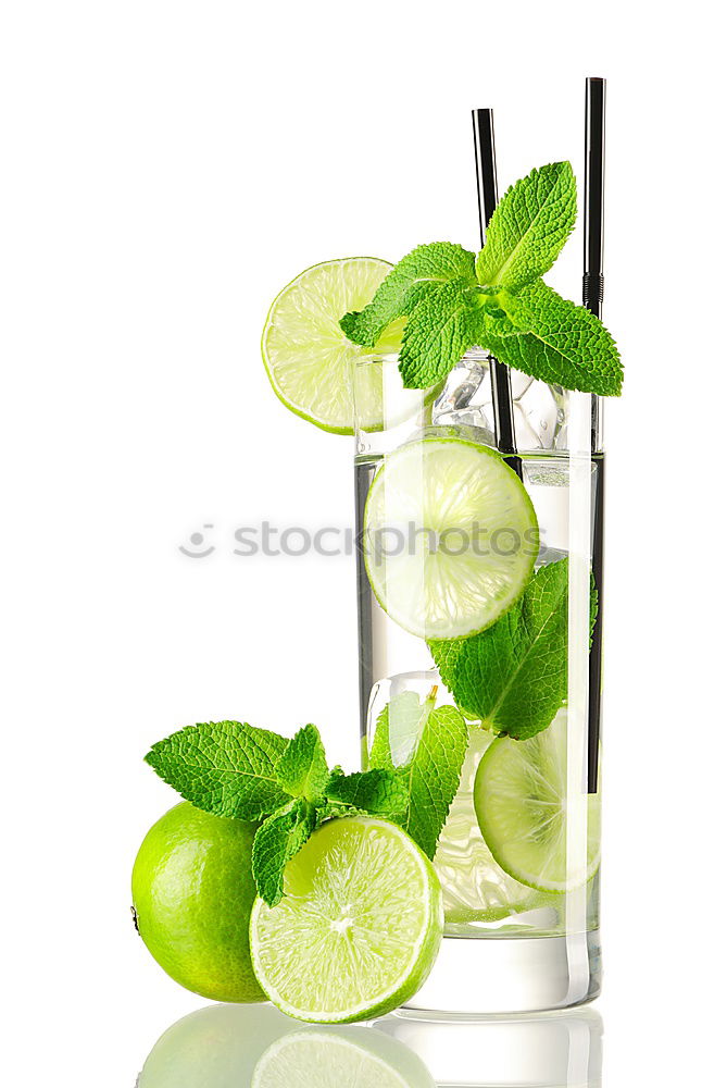 Similar – Image, Stock Photo Homemade refreshing drink with lemon juice and mint