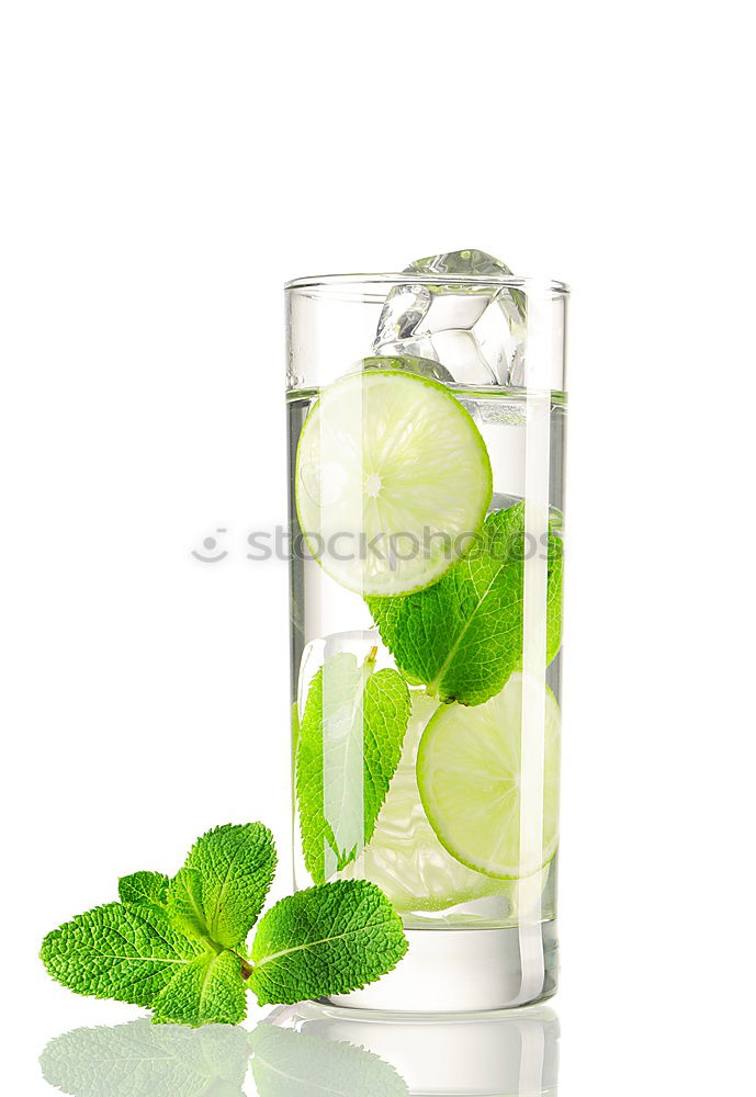 Similar – Image, Stock Photo Homemade refreshing drink with lemon juice and mint