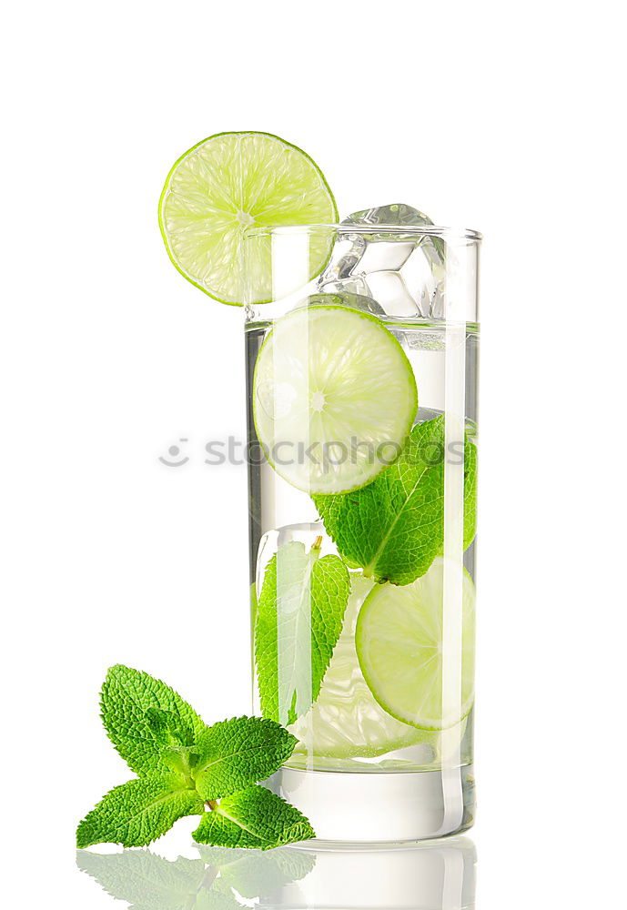 Similar – Image, Stock Photo Homemade refreshing drink with lemon juice and mint