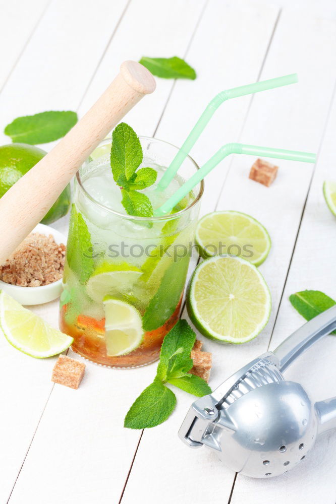 Similar – Image, Stock Photo Healthy Matcha Latte drink in the bottle