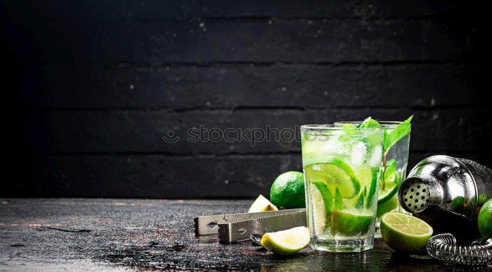 Similar – Image, Stock Photo Jar filled with green healthy smoothie