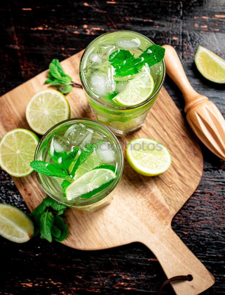 Similar – Image, Stock Photo Ingredients for lemonade or cocktails