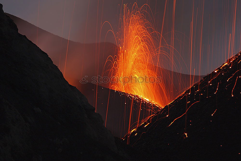 Similar – Image, Stock Photo volcanic eruption Volcano