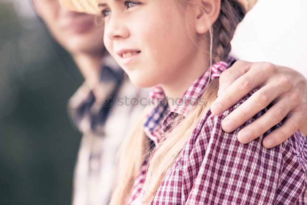 Similar – Image, Stock Photo mother brushing toddler daughter’s hair