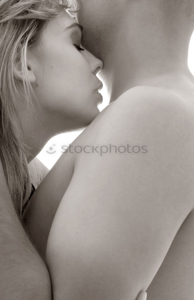 Similar – Image, Stock Photo Tender kiss from young couple