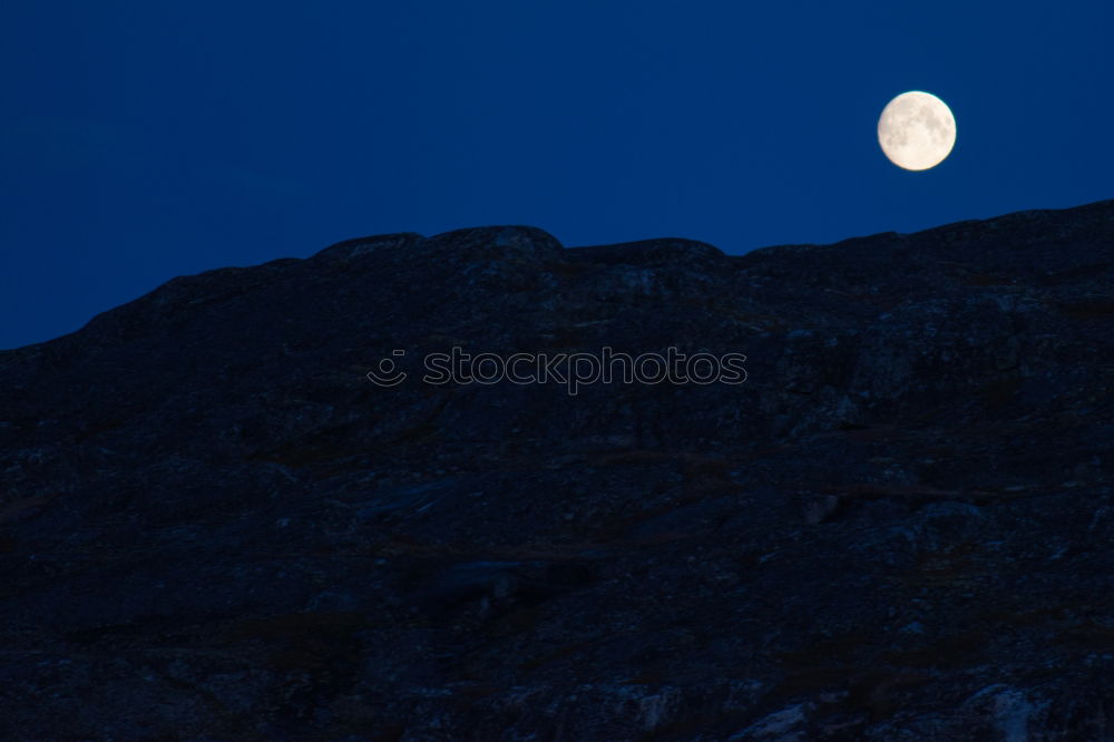 Similar – Image, Stock Photo Alpine peak with moon Moon