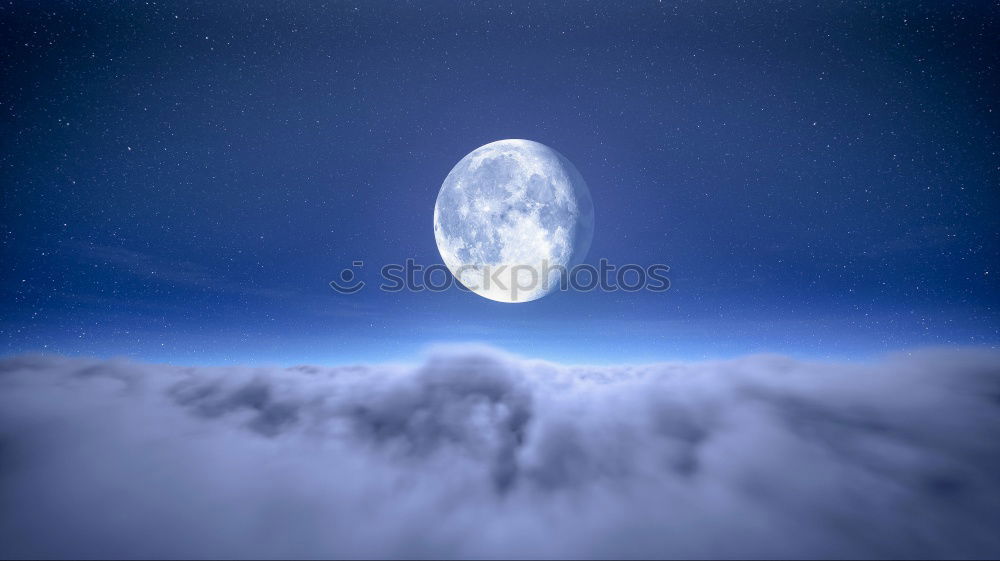 Similar – Foto Bild field at night Landschaft