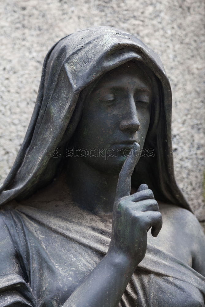 Similar – Image, Stock Photo thinking Statue Cemetery