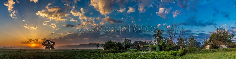 Similar – Sunset in the gravel plant