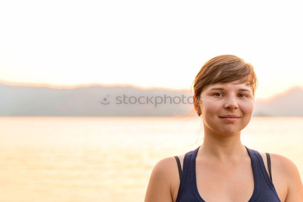 Image, Stock Photo Beautiful spring day at the lake