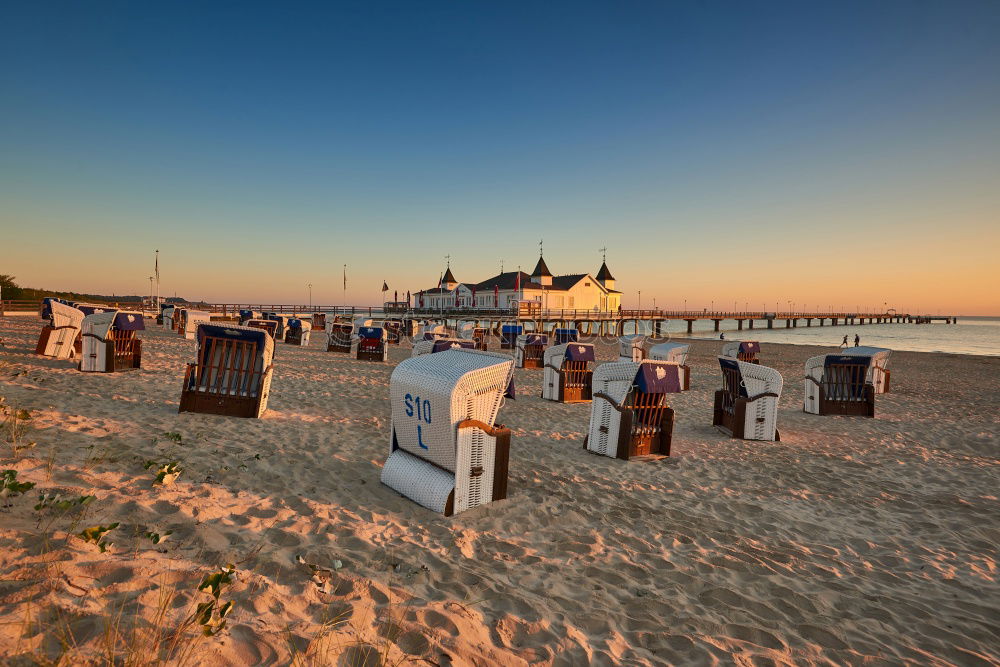 Similar – Beach chairs at the Baltic Sea beach